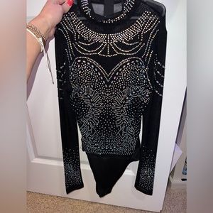 Rhinestone bodysuit